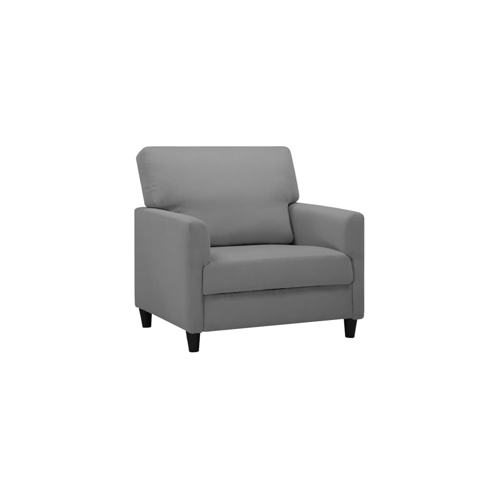 COMHOMA Relaxing Chair, TV Chair, Lounge Chair, Living Room, Single Sofa for Bedroom, Reading Corner, Side Chair with Soft Memory Foam, Lounge Seat, Linen Cover, Red