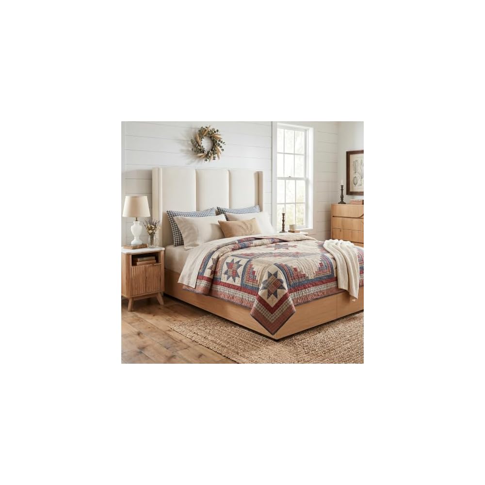 Queen Upholstered Storage Platform Bed, Vertical Channel Tufted Headboard